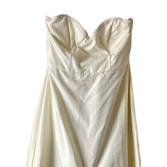 JENNY YOO Adeline Strapless Chiffon Romper Gown in a Vintage Floral Print Size 6 - Picture 8 of 11